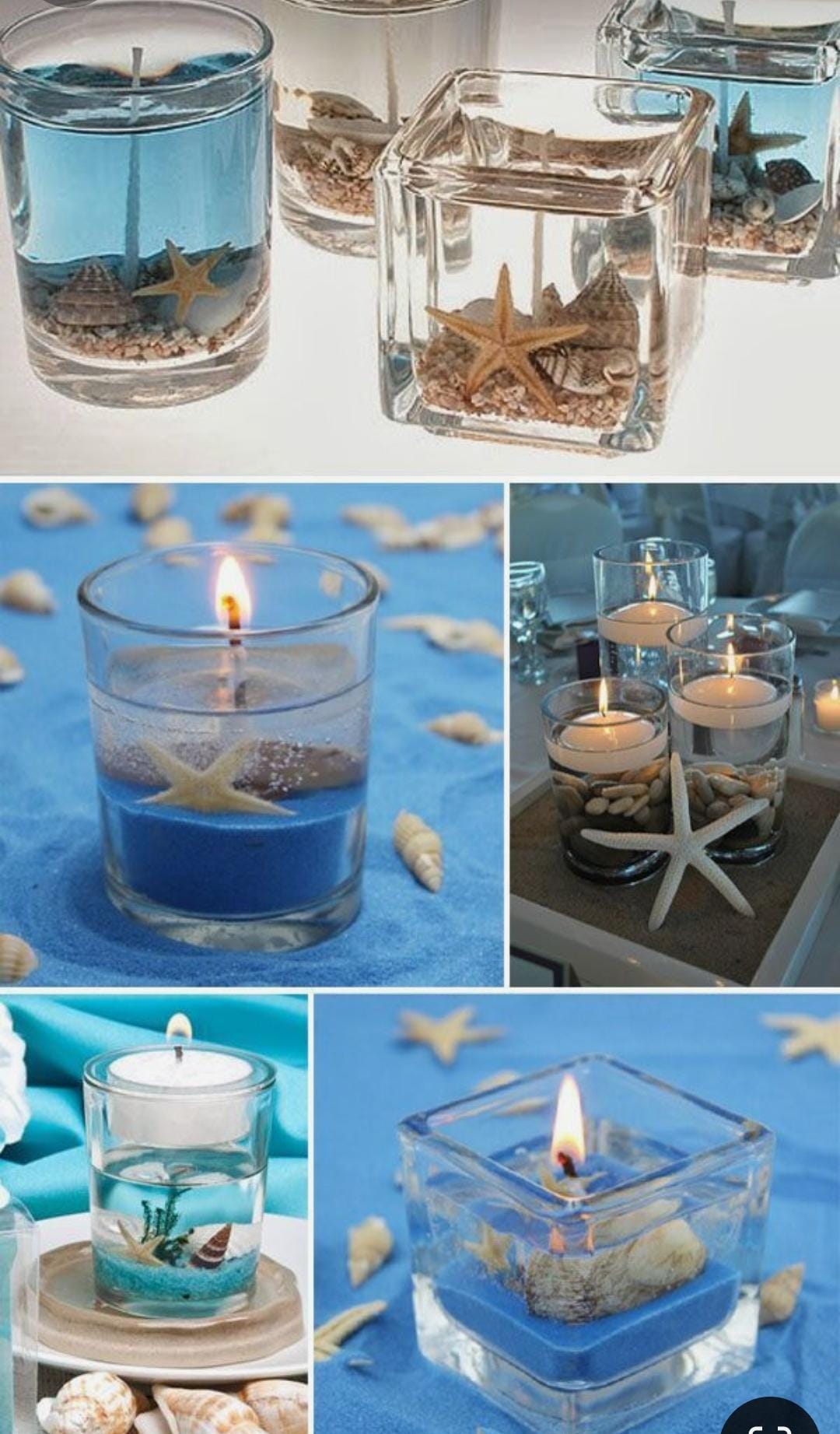 Scented gel candles